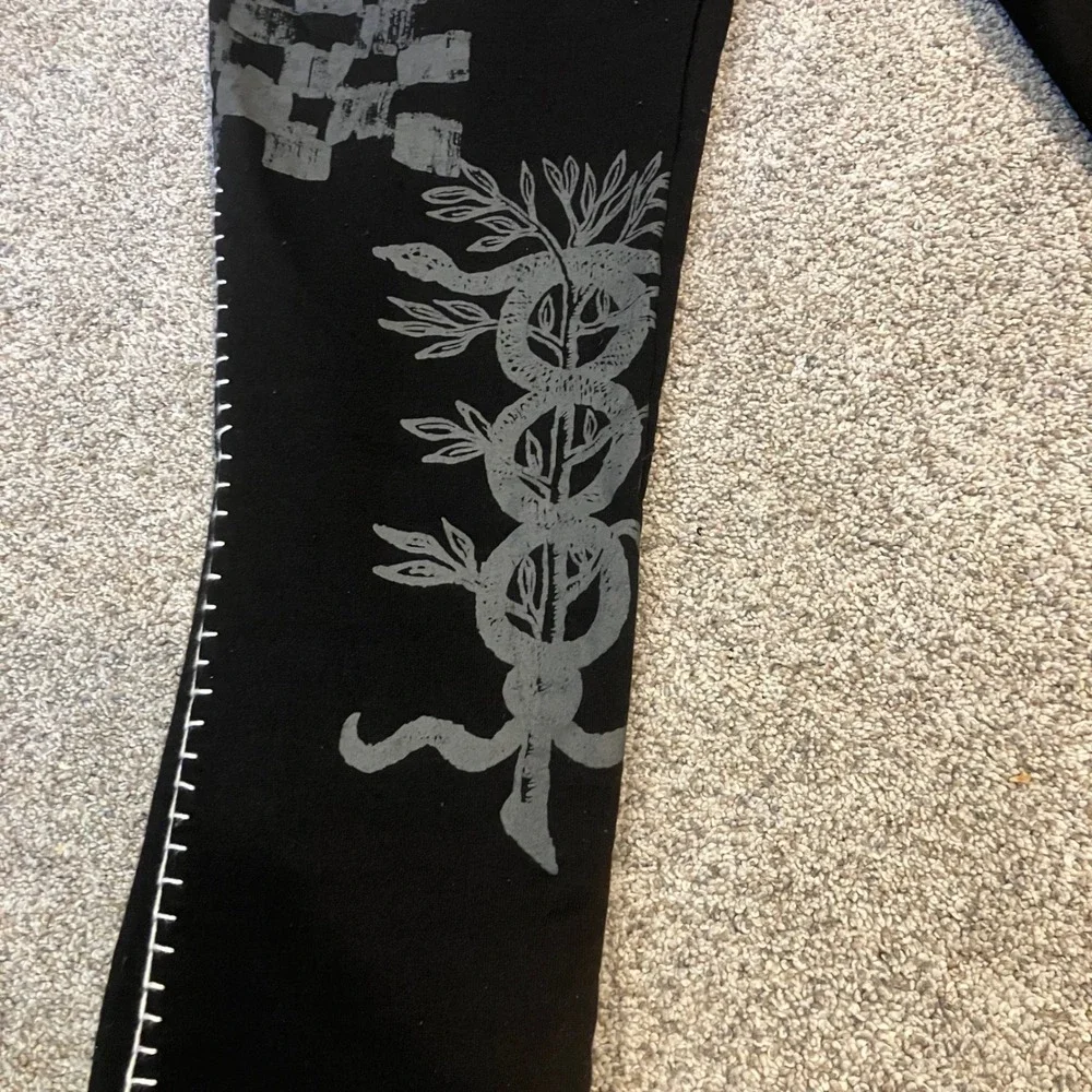Rebel Vengeance Kids XL Womens XS Graphic Jogger Pants Punk Streetwear Snake